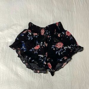 High Waisted Floral Shorts